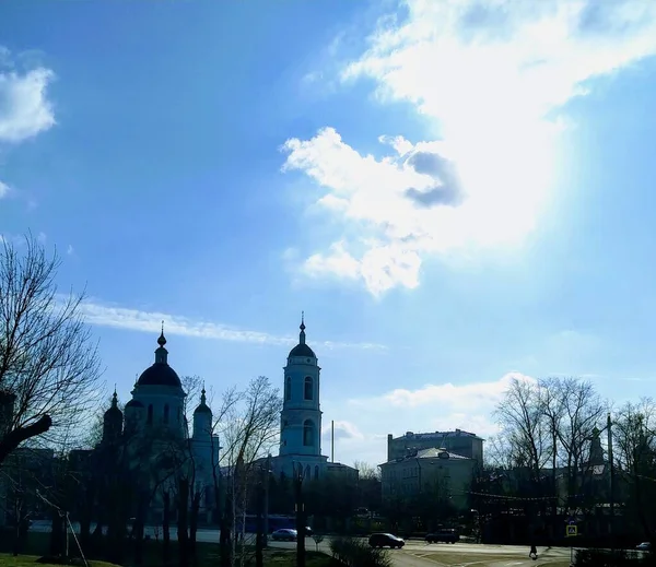 Moskau Historischer Bau Einer Orthodoxen Kathedrale Russland Der Ukraine Weißrussland — Stockfoto