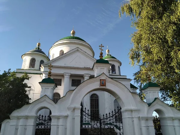 Edifício Histórico Antigo Catedral Igreja Ortodoxa Rússia Ucrânia Belorus Povo — Fotografia de Stock