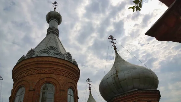 Volgoverkhovie Ancient Historical Building Orthodox Church Cathedral Russia Ukraine Belorus — Stock Photo, Image