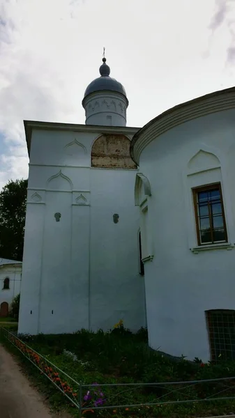 Forntida Historisk Byggnad Ortodoxa Kyrkan Katedralen Ryssland Ukraina Belorus Slaviska — Stockfoto