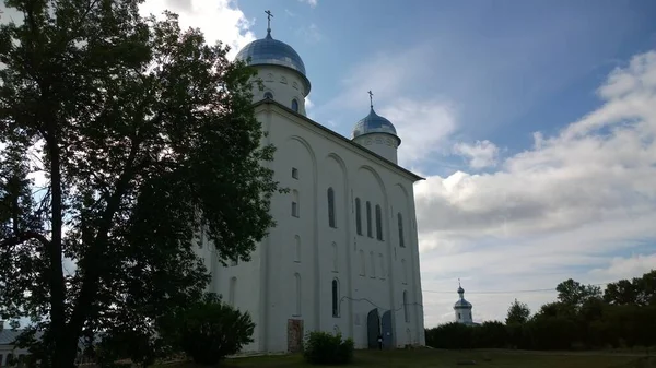 Antiguo Edificio Histórico Catedral Iglesia Ortodoxa Rusia Ucrania Bielorrusia Pueblo —  Fotos de Stock