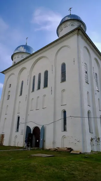 Edifício Histórico Antigo Catedral Igreja Ortodoxa Rússia Ucrânia Belorus Povo — Fotografia de Stock