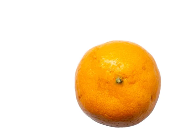 Tangerine Vit Bakgrund Hela Saftiga Frukter — Stockfoto