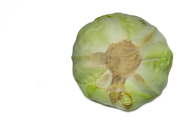 白色卷心菜白色背景 大素食 — 图库照片