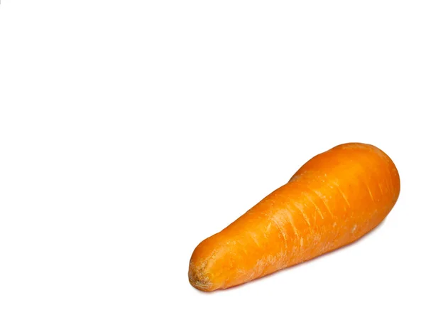 Carrot White Background Healthy Diet Root Vegetable Isolat — 图库照片