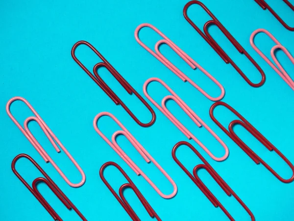 Office Work Colored Paper Clips Colored Paper Staples Work Documents — Stock Fotó