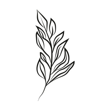 Yaprak logosu tasarımı, vektör doğal konsept ilham, yaprak ikonu. Yapraklar