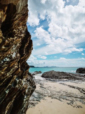 Avustralya 'daki manzaralı gölde Jetty..