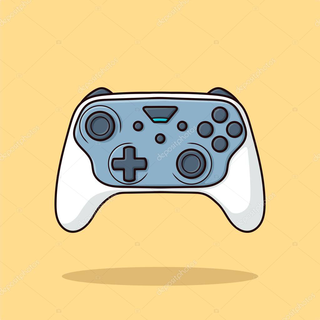 Joystick Controller Cartoon Vector Illustration