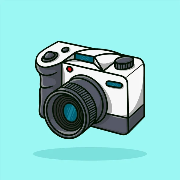 Camera Cartoon Vector Illustration — Vettoriale Stock