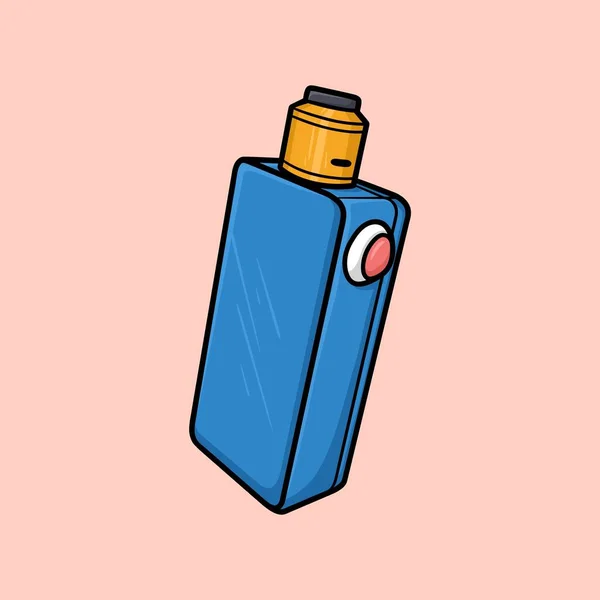 Box Mod Vector Cartoon Illustration — Stockvektor