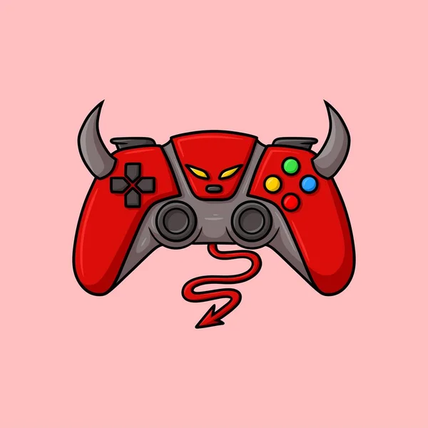 Devil Joystick Game Illustration Controller Vector — Stockvektor