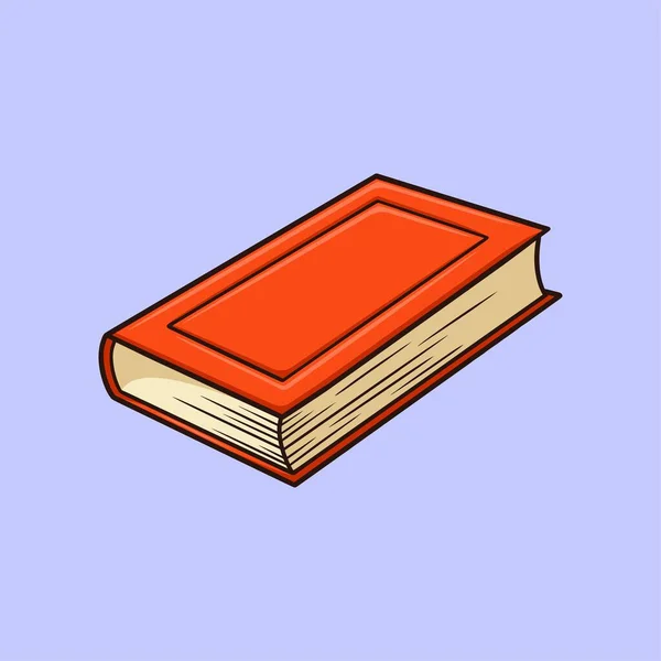 Red Book Vector Cartoon Illustration — Image vectorielle