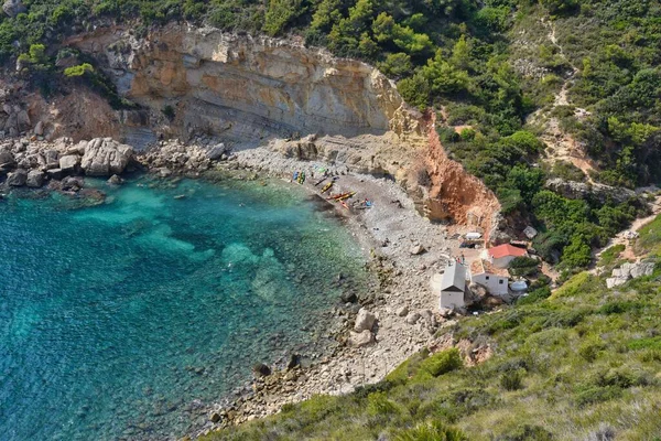 Ruta Los Acantilados Benitatxell Alicante — Foto de Stock