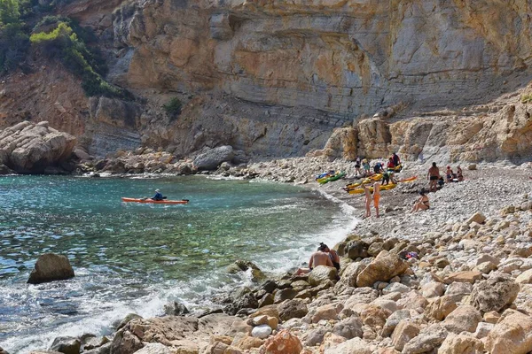 Benitatxell-Alicante kayalıklarının rotası