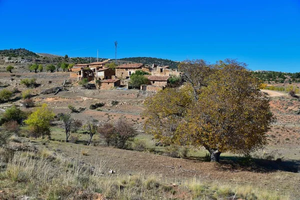 Montoro de Mezquita Teruel kasabasındaki eski evlerin kalıntıları.