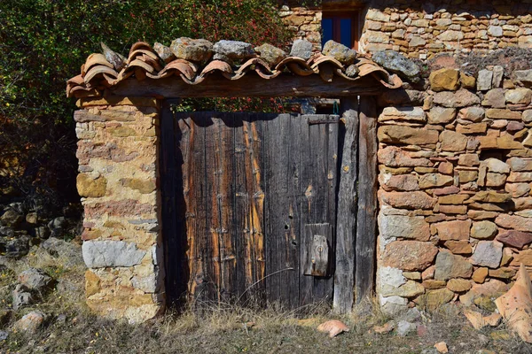 Resten Van Oude Huizen Stad Montoro Mezquita Teruel — Stockfoto