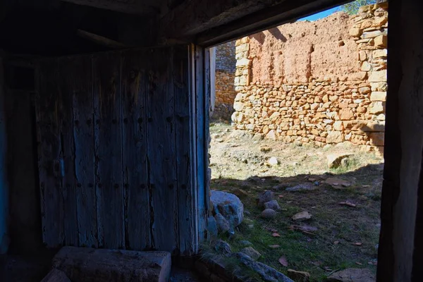 Resten Van Oude Huizen Stad Montoro Mezquita Teruel — Stockfoto