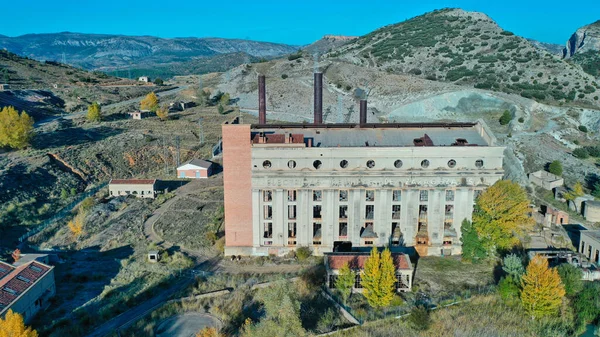 西班牙Teruel省的Aliaga火力发电厂 — 图库照片