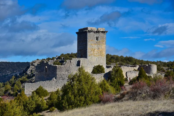 Castillo Ucero Cañón Del Río Lobos Provincia Soria —  Fotos de Stock
