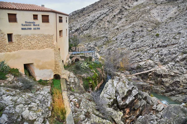 Almonacid Cuba Dam Presa Romana Pasarelas — Stok fotoğraf