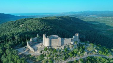 Castillo de Xivert, durum Sierra de Irta en la localidad de Alcal de Xivert, Castelln, Espaa
