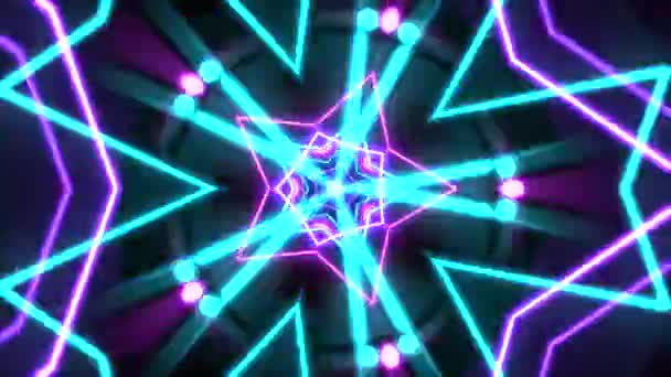 Neon színes geometriai formák az űrben