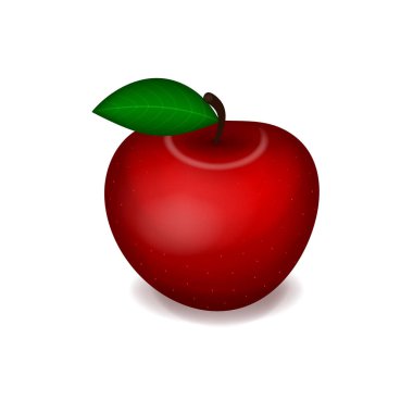 Apple ürün ambalajlama için gerçekçi parlak tasarım Apple izole.