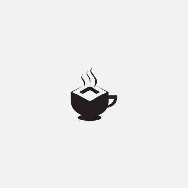 coffee frame logo vector template