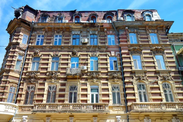 Odessa Daki Barok Binasının Cephesi — Stok fotoğraf