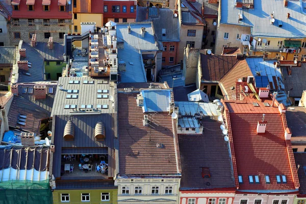 Panorama Des Alten Historischen Stadtzentrums Von Lviv Ukraine Europa Stadtblick — Stockfoto