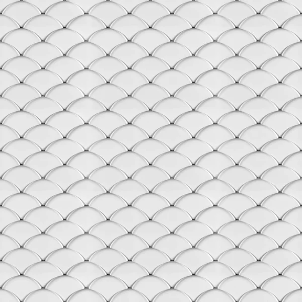 Белые Весы Геометрического Бесшовного Рисунка Рендеринг — стоковое фото
