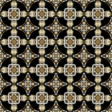 Geometrik mandala seamless modeli