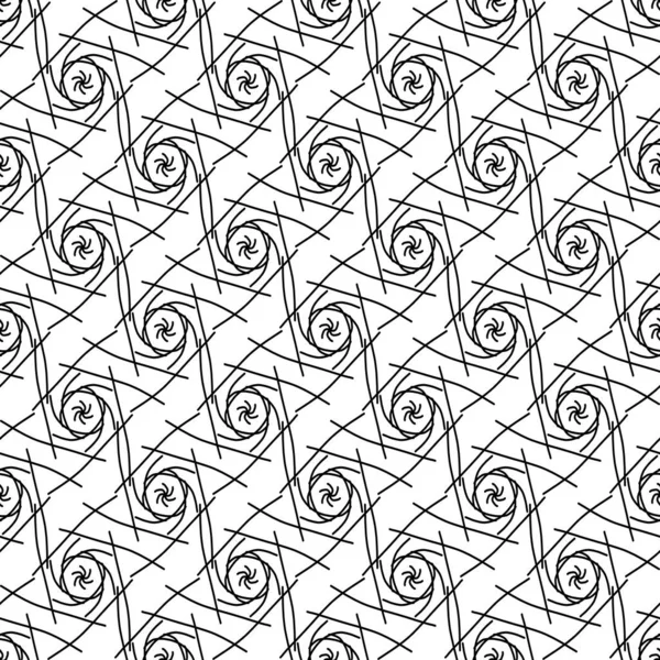 Geometric seamless pattern black and white