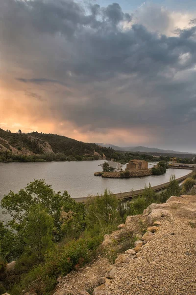 Spanya Nın Tarragona Ilindeki Ebro Yeşili Boyunca Manzara — Stok fotoğraf