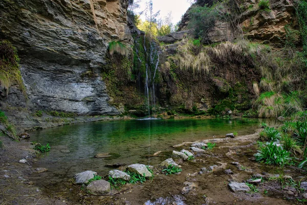 Der Fluss Der Durch Montanejos Castellon Fließt Spanien — Stockfoto