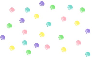 Siyah arka planda pastel renkli kupalar