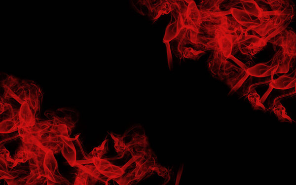 Red smoke on a black background. frame. grunge
