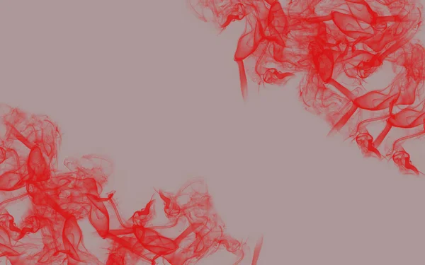 Red smoke on a gray background — Stock Photo, Image