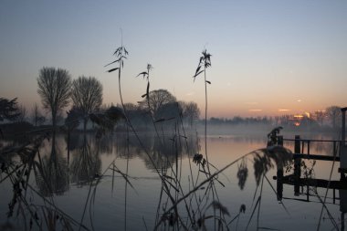 Amsterdam Amstel Kış Sisi