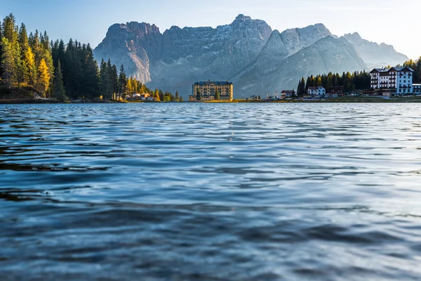 Lago Misurino Vista Panorámica Italia — Foto de Stock