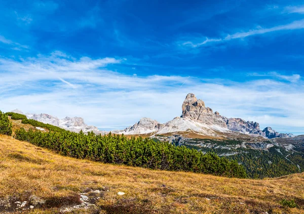 Monte Piana Panoramisch Uitzicht Dolomieten Bergen Italië — Stockfoto