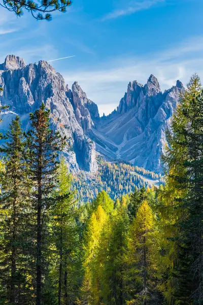 Monte Piana Vista Panorâmica Montanhas Dolomitas Itália — Fotografia de Stock