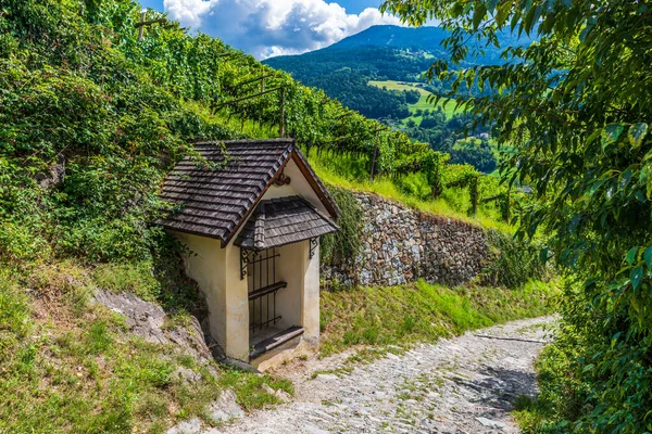 Chiusa Bolzano Vista Para Natureza Aldeia Itália — Fotografia de Stock
