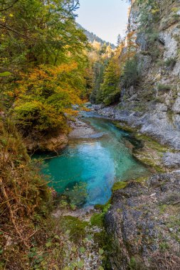 Orrido dello Slizza 'da inanılmaz doğa, Tarvisio şehrine yakın bölge, Udine, Friuli Venezia Giulia bölgesi, İtalya