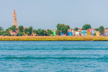 Burano Murano şehri, Venedik, İtalya 