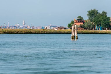 Burano Murano şehri, Venedik, İtalya 