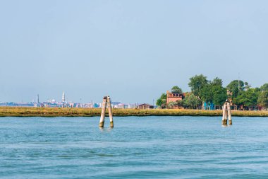 Burano Murano şehri, Venedik, İtalya 