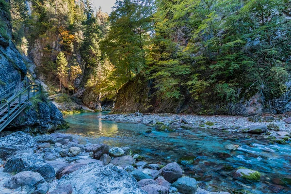 Fall Nature Orrido Dello Slizza Italy — Φωτογραφία Αρχείου