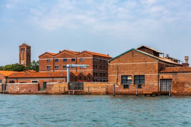 Murano Burano şehir ve kanalları, İtalya